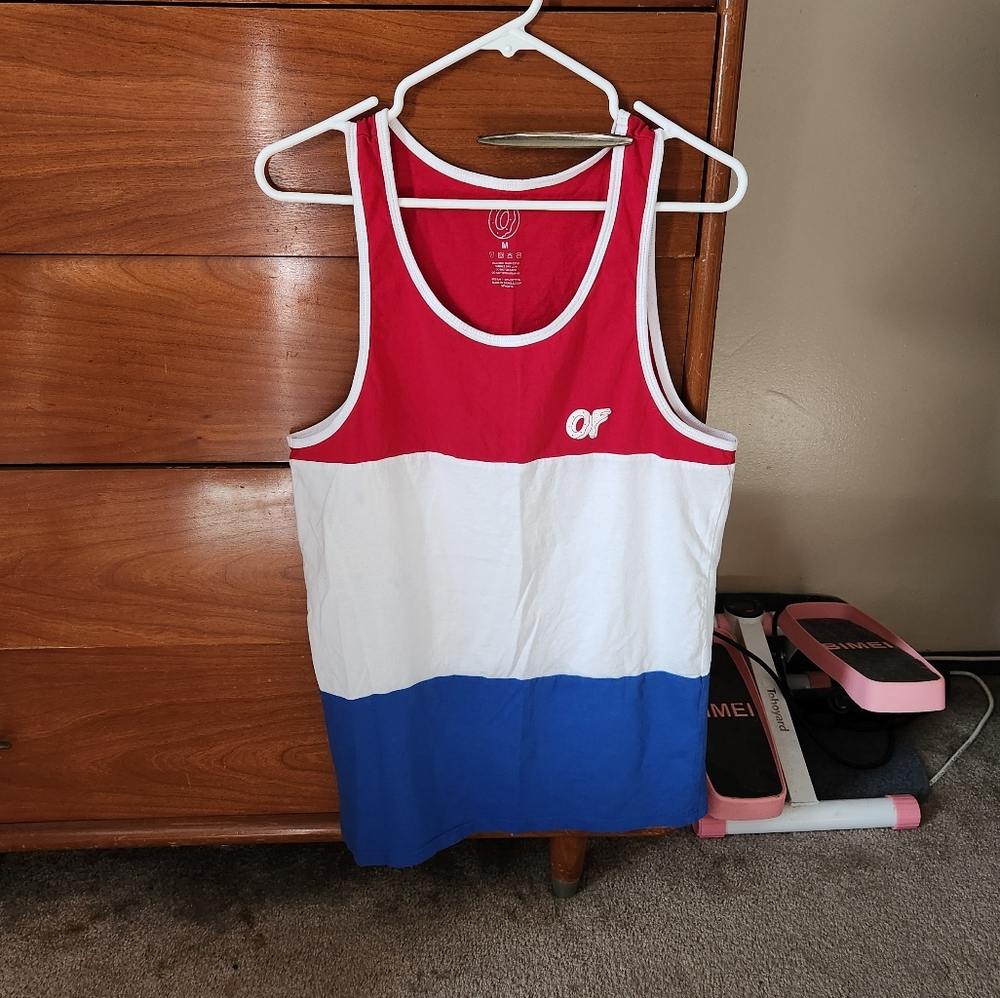 Men's Odd Future Tri Colored (Red, White, Blue) Tank (M)